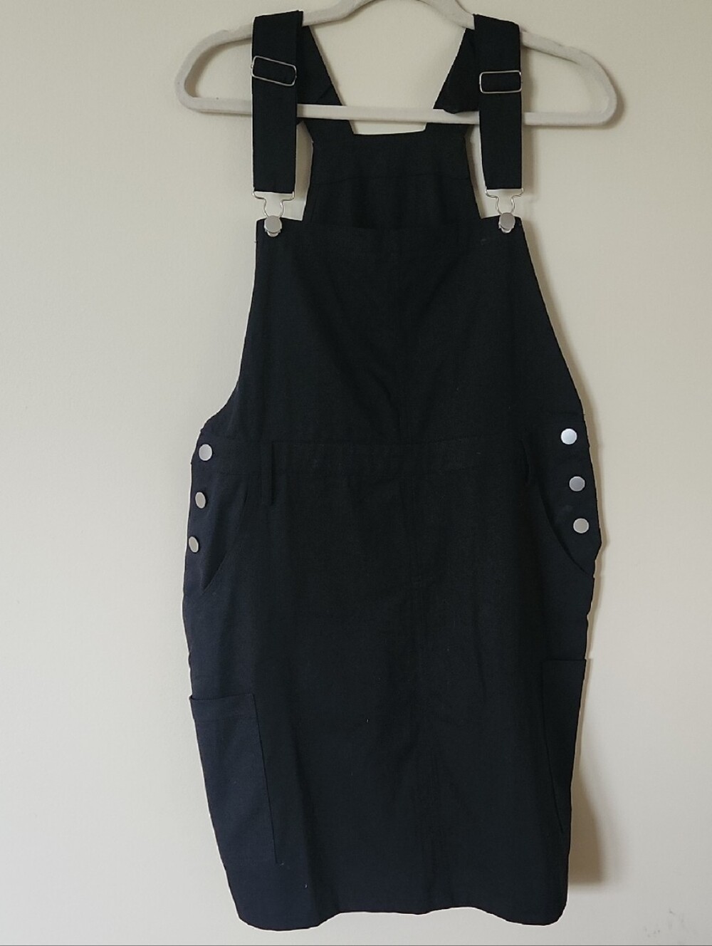 Carly Jean Los Angeles Black Cotton Jumper Dress
